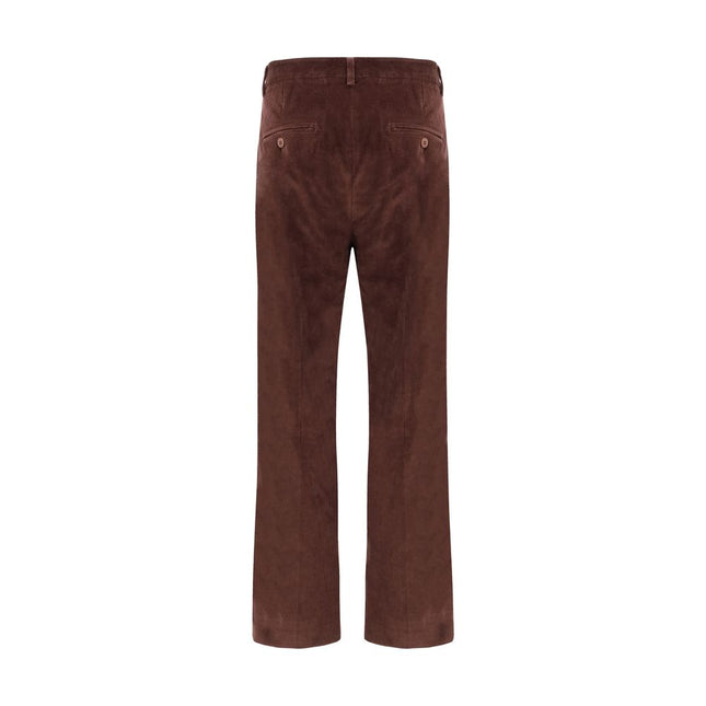 Max Mara Bordeaux Cotton Cropped Pants