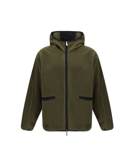 LAMINAR Green Polyester Hoodie