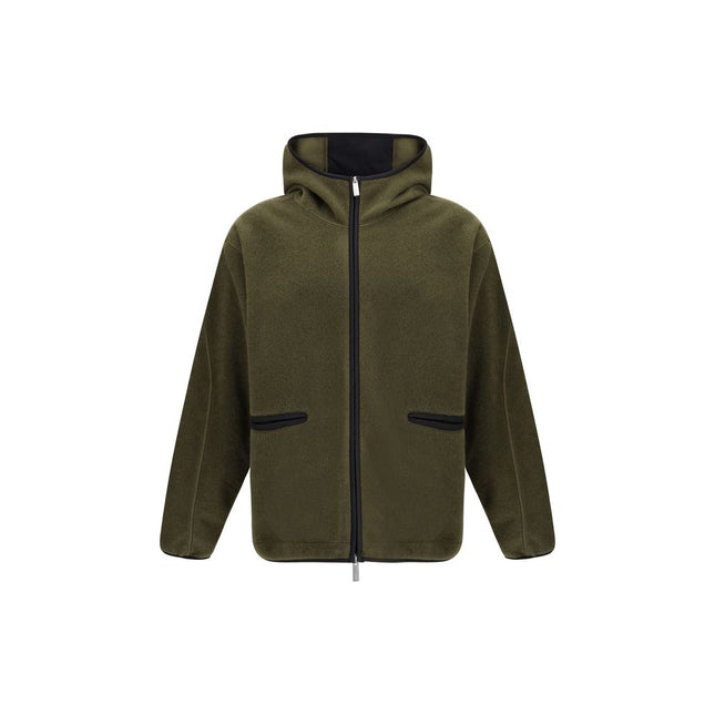 LAMINAR Green Polyester Hoodie