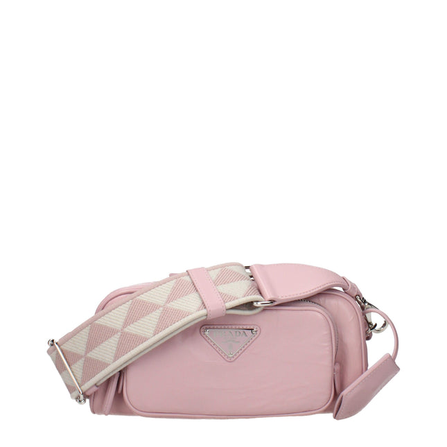 Prada Pink Leather Crossbody Bag
