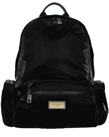 Dolce & Gabbana Black Nylon Backpack