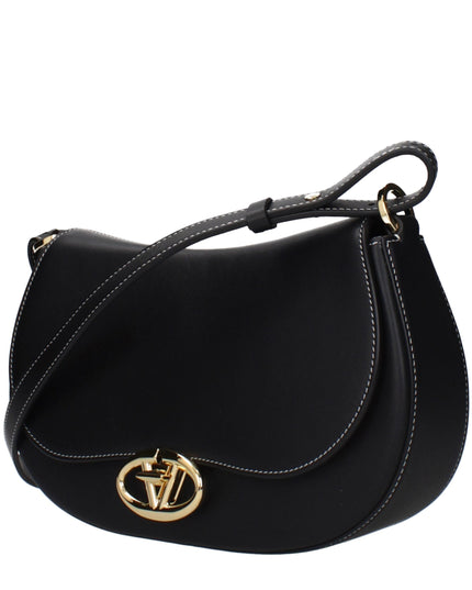 Valentino Garavani Black Leather Shoulder Bag