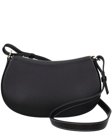 Valentino Garavani Black Leather Shoulder Bag