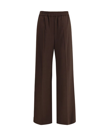 Max Mara Gray Polyester Casual Pants