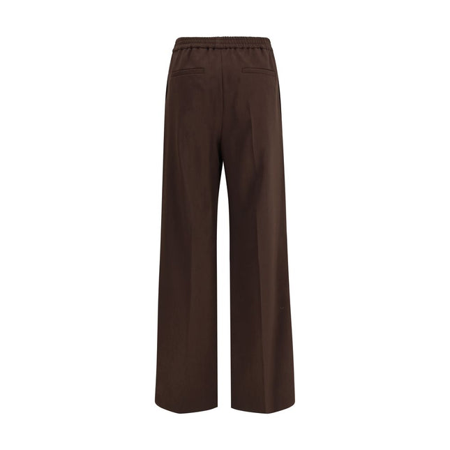 Max Mara Gray Polyester Casual Pants
