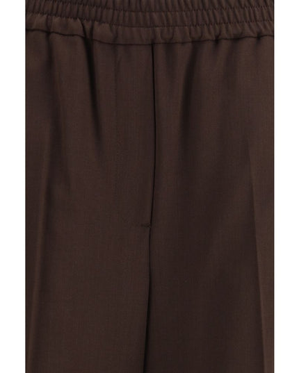 Max Mara Gray Polyester Casual Pants
