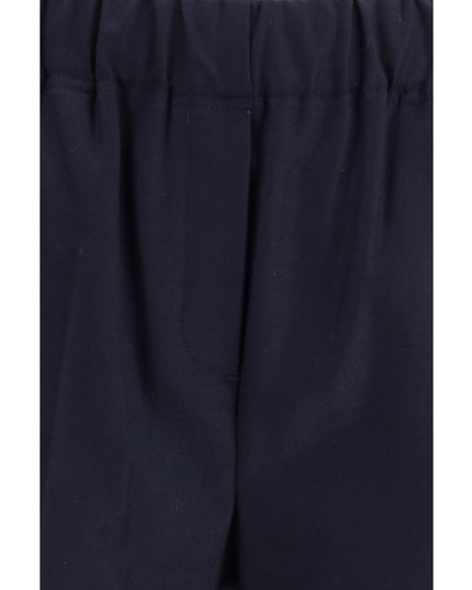 Max Mara Black Cotton Casual Pants