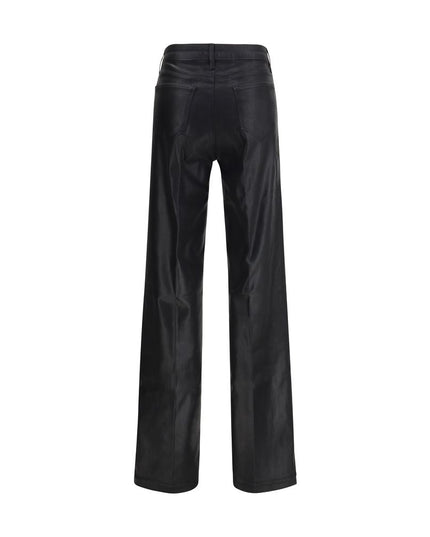 L'Agence Black Cotton Casual Pants