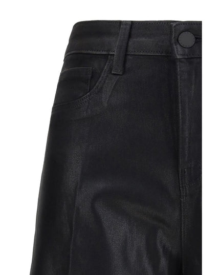 L'Agence Black Cotton Casual Pants
