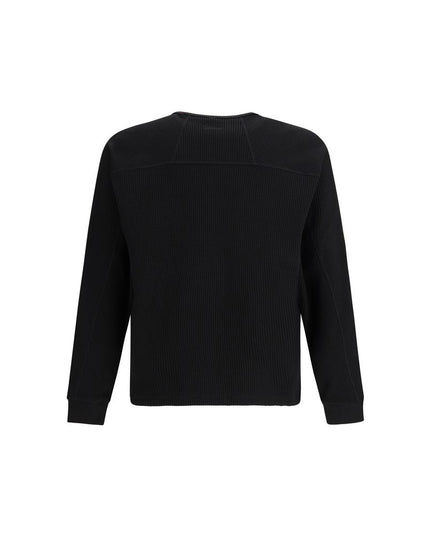 LAMINAR Black Cotton Sweatshirt