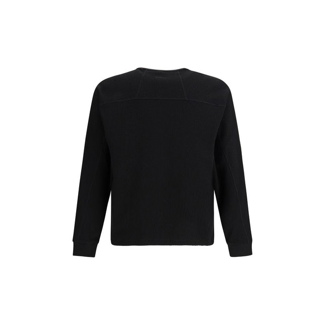 LAMINAR Black Cotton Sweatshirt