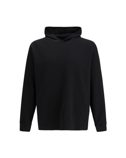 LAMINAR Black Cotton Sweatshirt