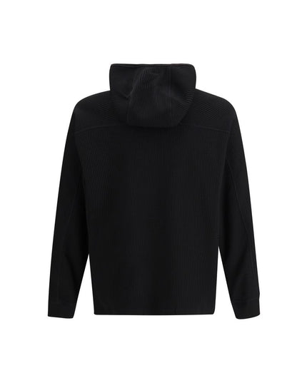 LAMINAR Black Cotton Sweatshirt