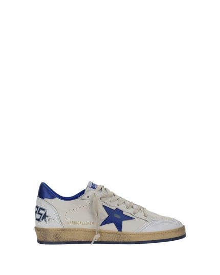 Golden Goose White Calf Leather Bos Taurus Low Top Sneakers