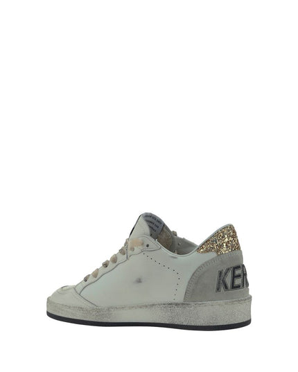 Golden Goose White Calf Leather Bos Taurus Low Top Sneakers
