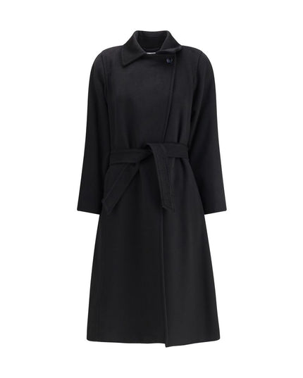 Max Mara Black Camel Hair  Coat