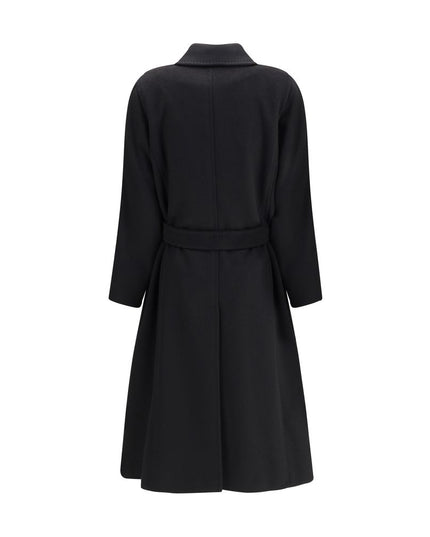 Max Mara Black Camel Hair  Coat