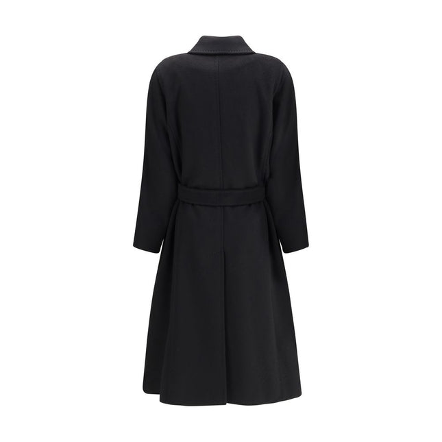Max Mara Black Camel Hair  Coat