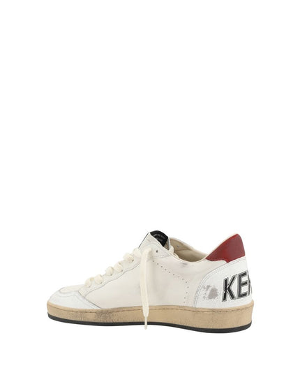 Golden Goose Cream Calf Leather Bos Taurus Low Top Sneakers
