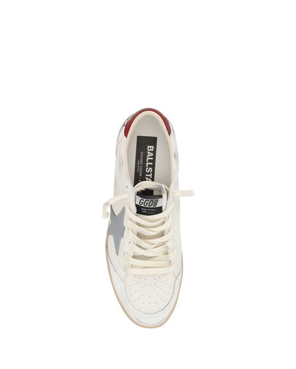 Golden Goose Cream Calf Leather Bos Taurus Low Top Sneakers