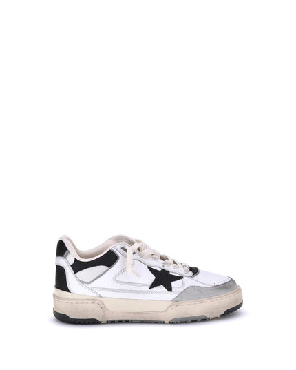 Golden Goose White Calf Leather Bos Taurus Chunky Sneakers