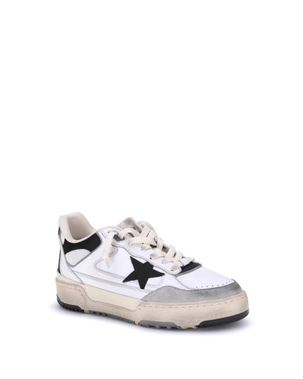 Golden Goose White Calf Leather Bos Taurus Chunky Sneakers