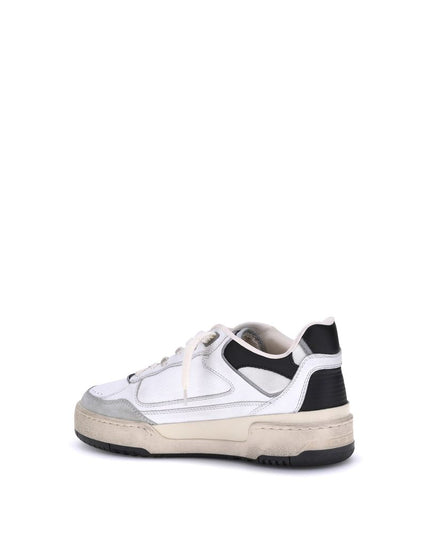 Golden Goose White Calf Leather Bos Taurus Chunky Sneakers