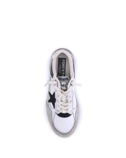 Golden Goose White Calf Leather Bos Taurus Chunky Sneakers