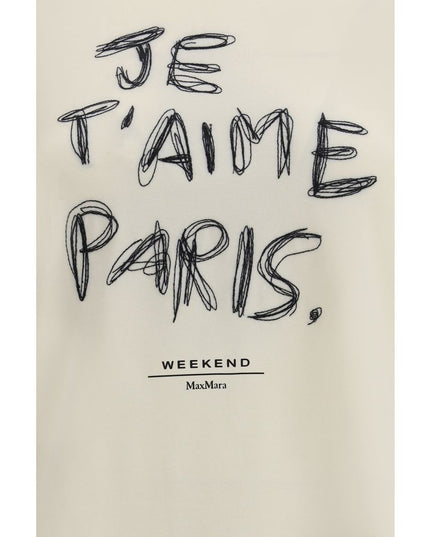 Max Mara Cream Cotton Long Sleeve T-Shirt