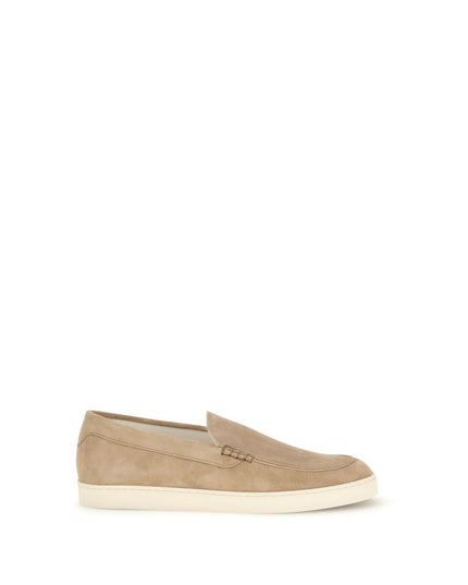 Brunello Cucinelli Beige Rubber Slip-On Loafers