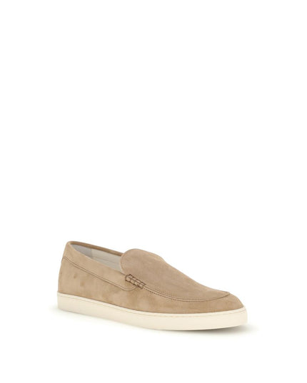 Brunello Cucinelli Beige Rubber Slip-On Loafers