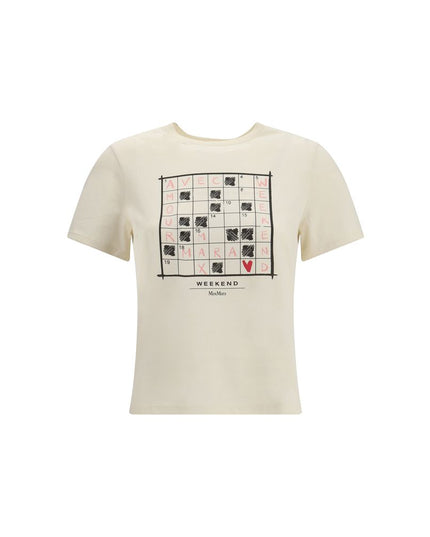 Max Mara Cream Cotton T-Shirt