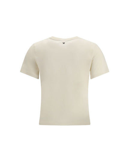 Max Mara Cream Cotton T-Shirt