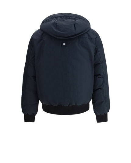 Moose Knuckles Blue Cotton Bomber