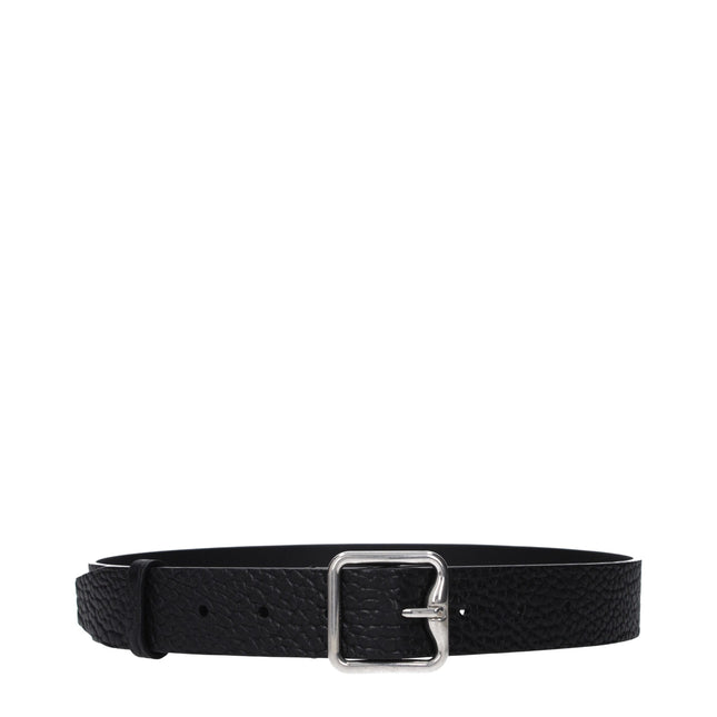 Burberry Black Leather Regular Belt