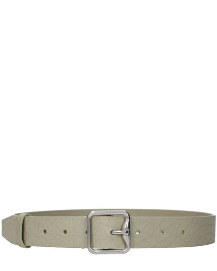 Burberry Green Leather Regular Belt