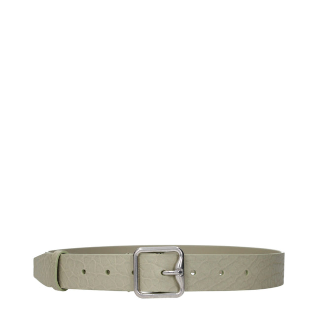 Burberry Green Leather Regular Belt