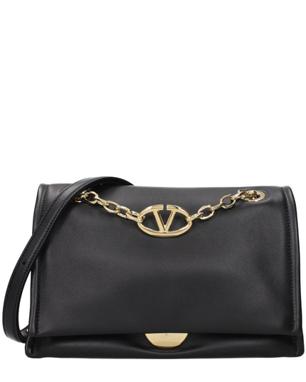 Valentino Garavani Black Leather Crossbody Bag