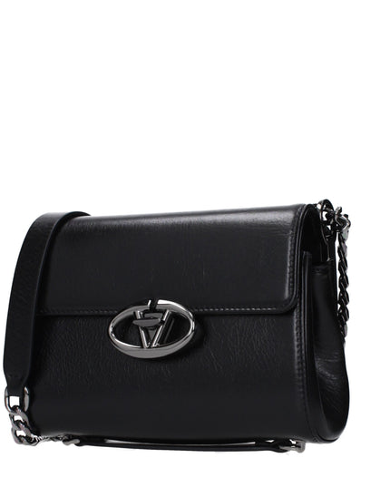 Valentino Garavani Black Leather Crossbody Bag