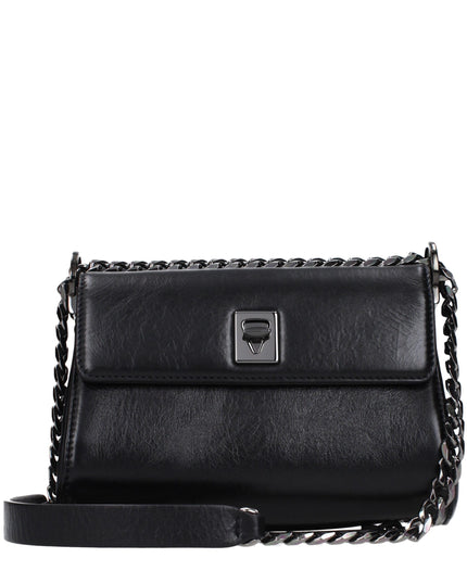 Valentino Garavani Black Leather Crossbody Bag