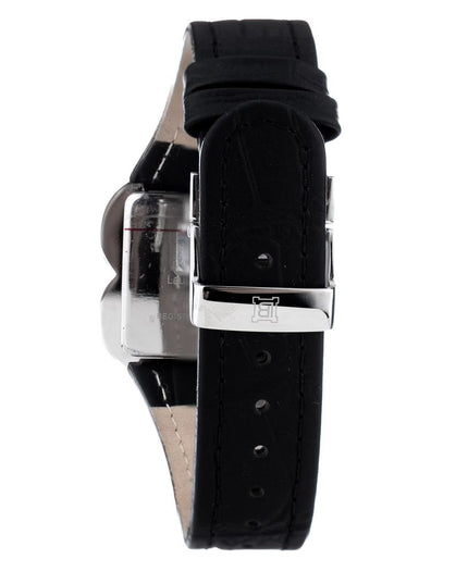 Laura Biagiotti Black Leather Dress Watch