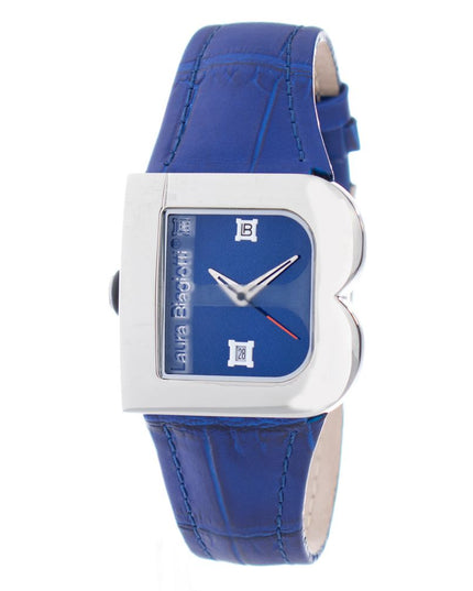 Laura Biagiotti Purple Leather Dress Watch