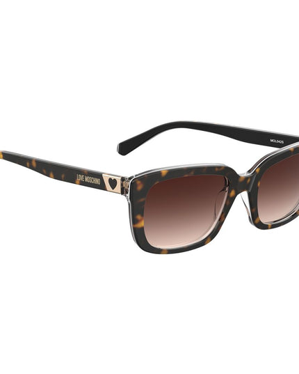 Love Moschino Brown Acetate Sunglasses