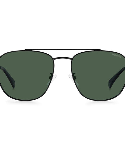 Polaroid Black Stainless Steel Sunglasses
