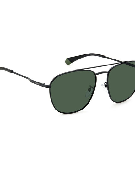 Polaroid Black Stainless Steel Sunglasses
