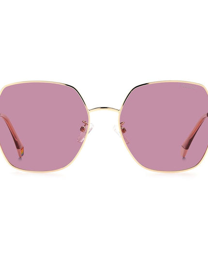 Polaroid Rose Gold Stainless Steel Sunglasses