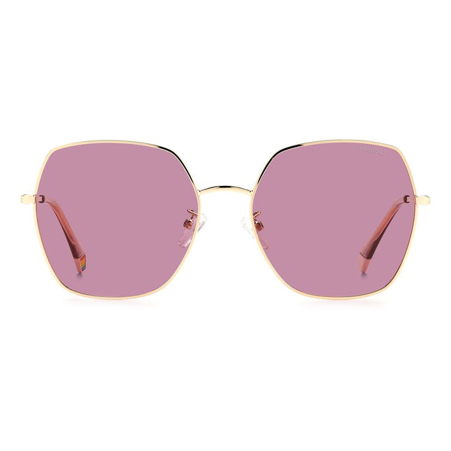 Polaroid Rose Gold Stainless Steel Sunglasses