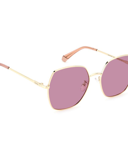 Polaroid Rose Gold Stainless Steel Sunglasses