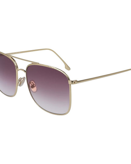 Victoria Beckham Gold Metal Sunglasses