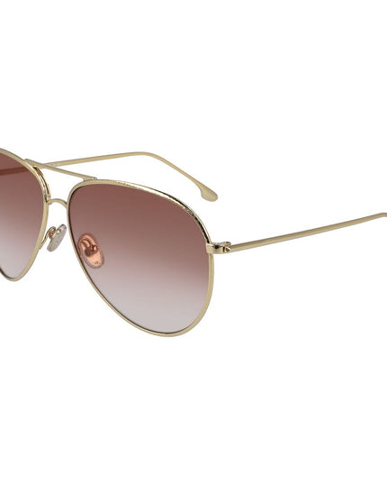 Victoria Beckham Gold Metal Sunglasses